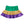Mardi Gras Shimmer Ruffle Skort