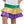 Mardi Gras Shimmer Ruffle Skort