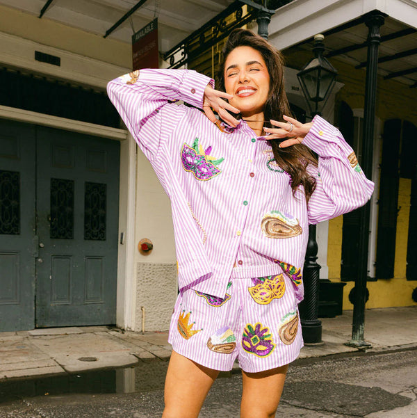 Cotton Mardi Gras Icon Short- (Women's)