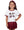Sequin Football Elements Boxy T- Maroon