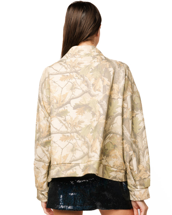 Licensed Bama Mockneck Camo Sweatshirt- (Women's)