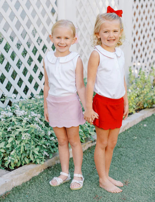 Sophie Scallop Skort- Pink