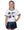 Sequin Football Elements Boxy T- Navy