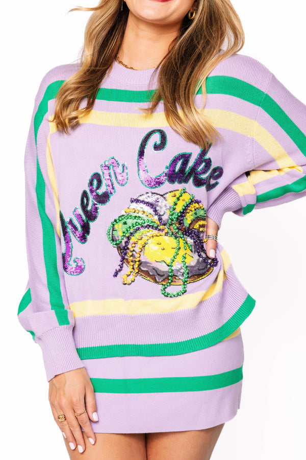 'Queen Cake' Striped Sweater- (Women's)