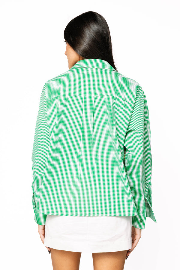 Mardi Gras Icon Button Up Cotton Top- (Women's)