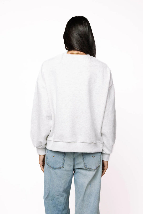 Grey Mardi Gras Sequin 'Mambo' Sweatshirt- (Women's)