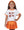 Sequin Football Elements Boxy T- Orange