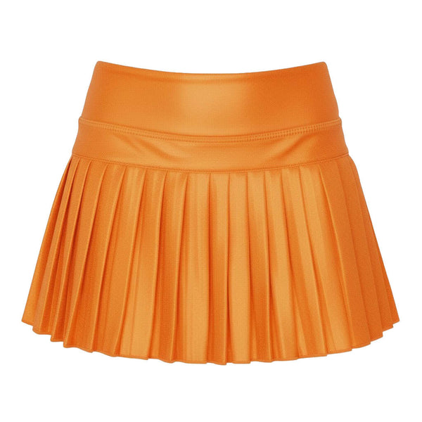 Mini Pleated Skort- Orange Shimmer