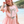 Crystal Bow Short Set- Pink
