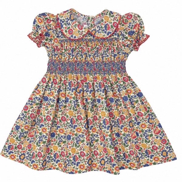 Smocked Polly Dress- Orchard Blossom