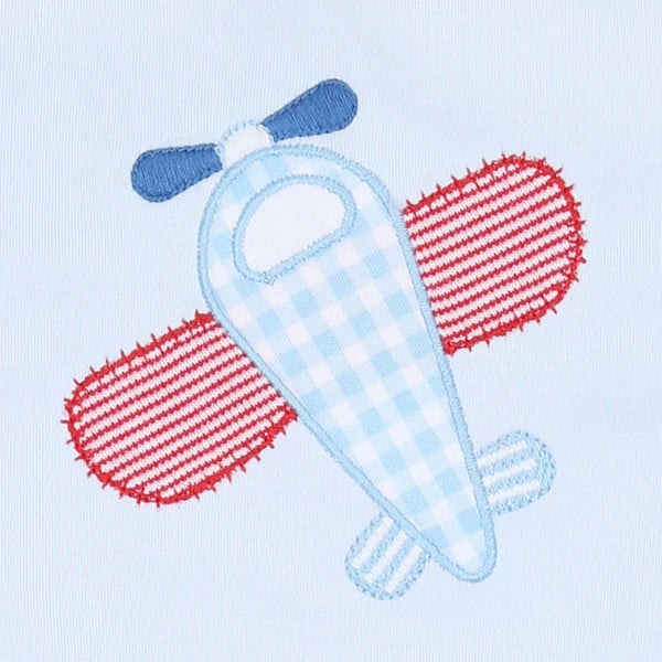 Propeller Pals Applique Lap Footie