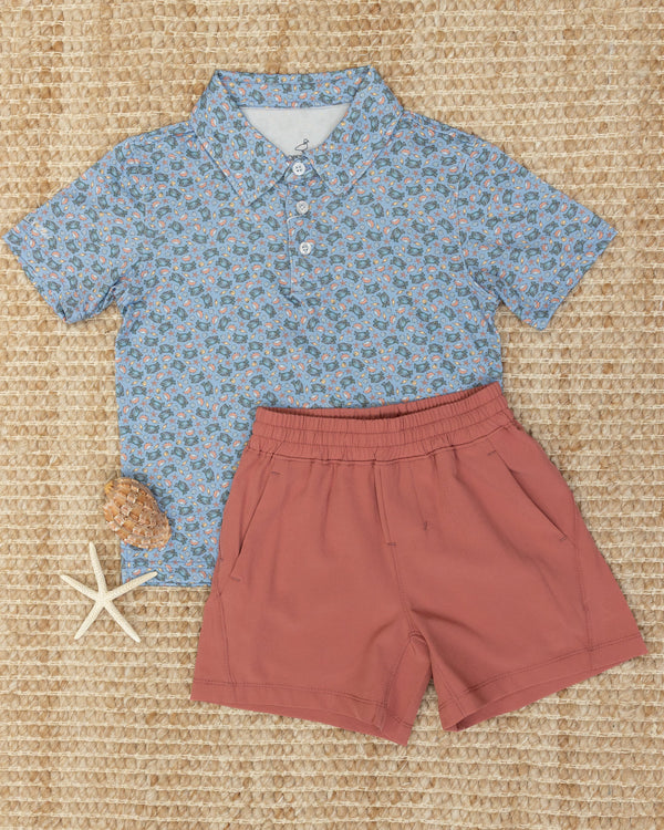 Court Short- Salmon