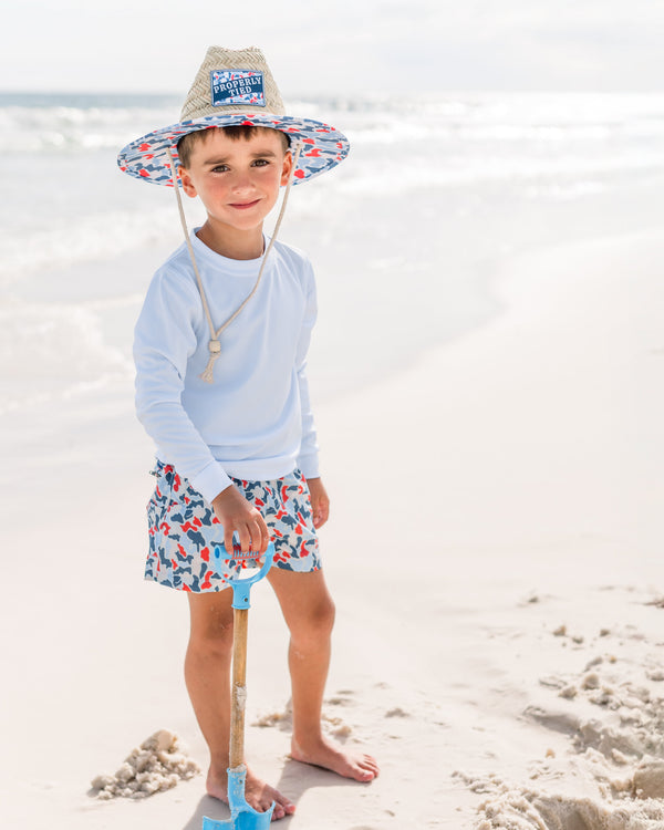 Cabo Straw Hat Americana Camo
