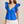 Top W/ Tie Back- Blue