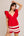Top W/ Tie Back- Red