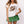 White Jeweled Football Tee- (Women's)