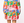 Rainbow Colorblock Piece Of Pie Skirt- (Women's)