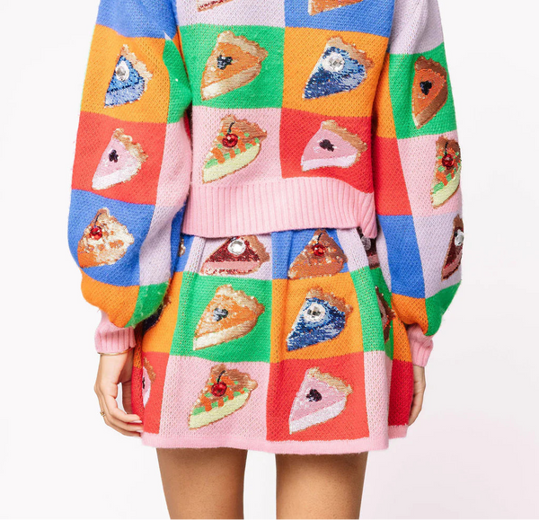 Rainbow Colorblock Piece Of Pie Skirt- (Women's)