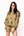 Olive Green Scattered Turkey Sweatshirt- (Women's)