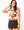 White & Brown Stripe 'Gobble' SS Top- (Women's)