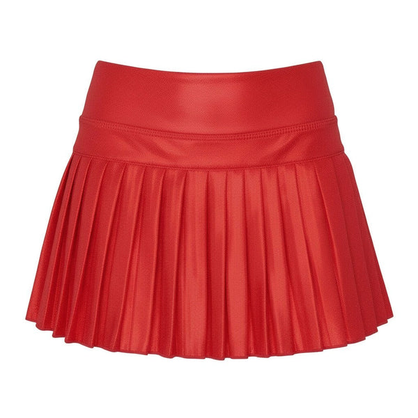 Mini Pleated Skort- Red Shimmer