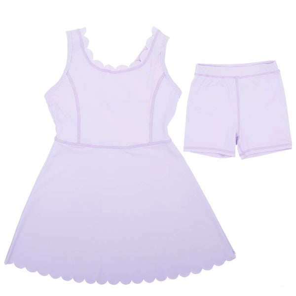 Scallop Dress Lavender