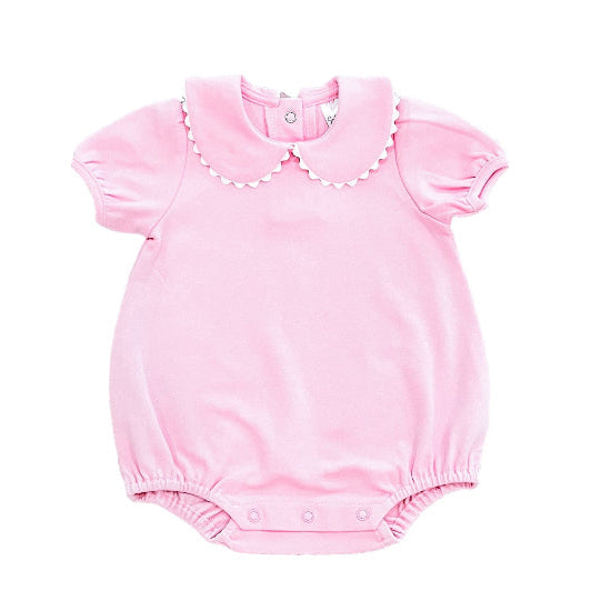 Scalloped Collared Bubble- Pink