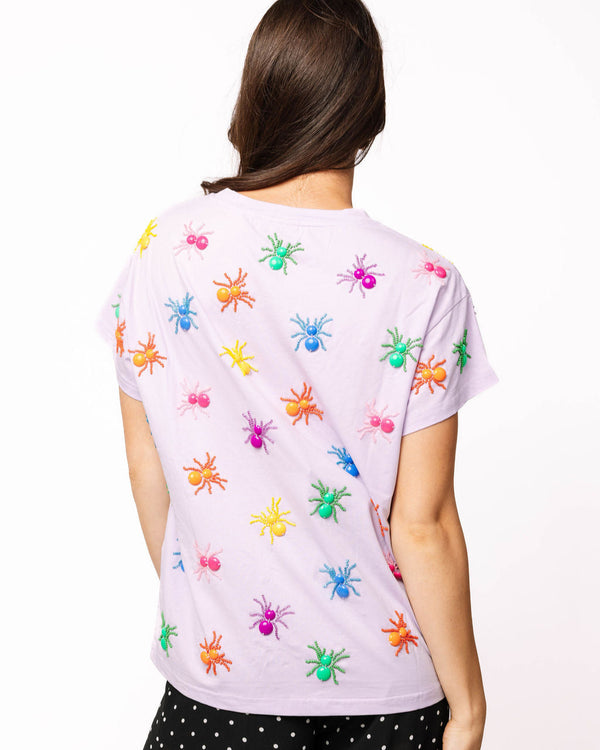 Lavender Multi Spider Tee- (Women's)