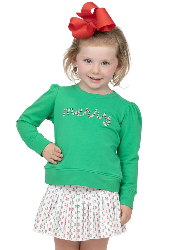 Candy Cane Mini Pleated Skort