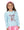 Sequin Santa Bow Holly- Light Blue