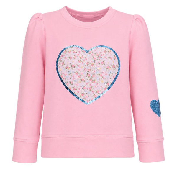Sequin Applique Stay Sweet Pink Holly Shirt