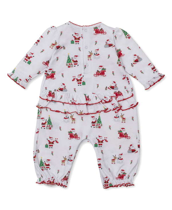 Christmas Capers Ruffle Playsuit