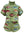 Green Multi Fish Henley Top- (Women's)