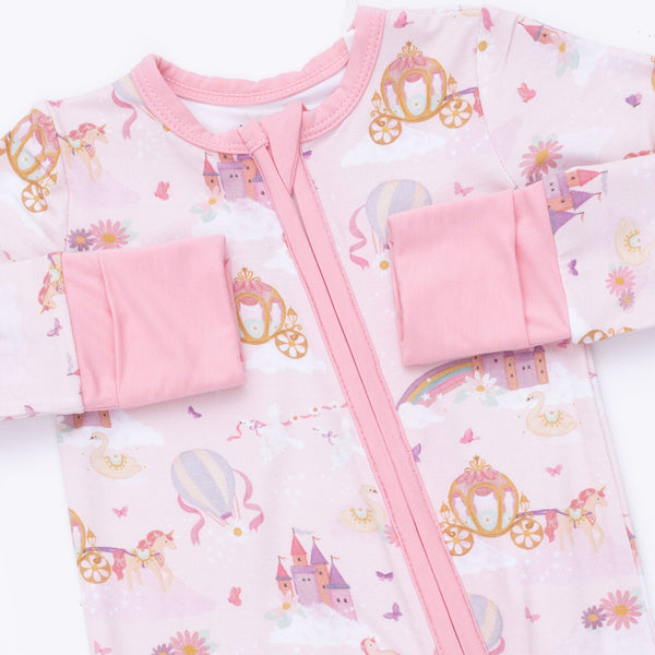 Princess Unicorns And Castle Convertible Romper