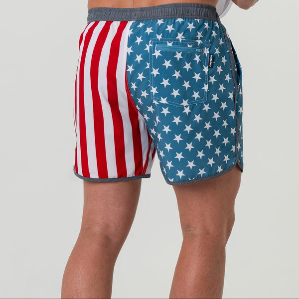Swim Trunks- Throwback USA (Men's)