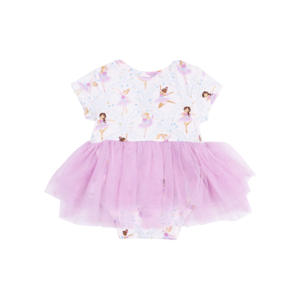 Bow Ballerinas Twirly Tutu Bodysuit Dress