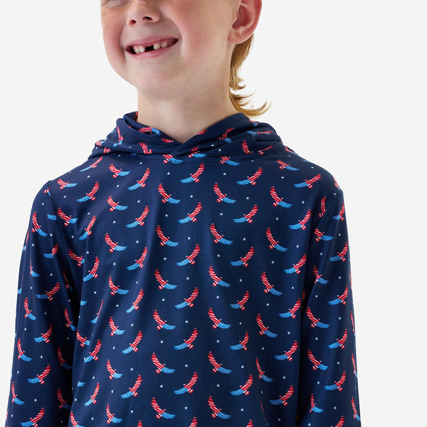 Youth Performance Hoodie- USA Eagle