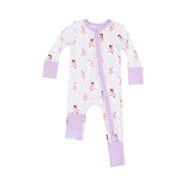 Bow Ballerinas 2 Way Zipper Romper