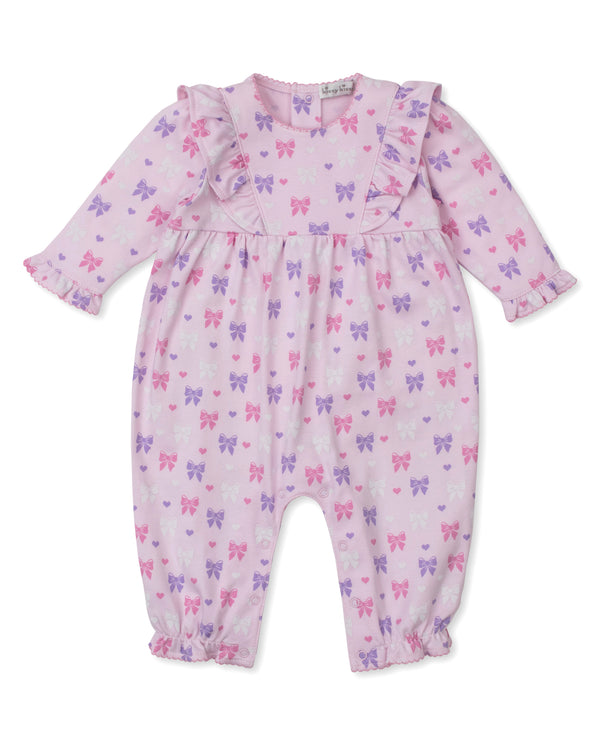 Billowy Bows Pink Playsuit- Multi Pink