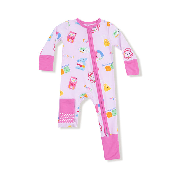 Future Scientist 2 Way Zipper Romper- Pink