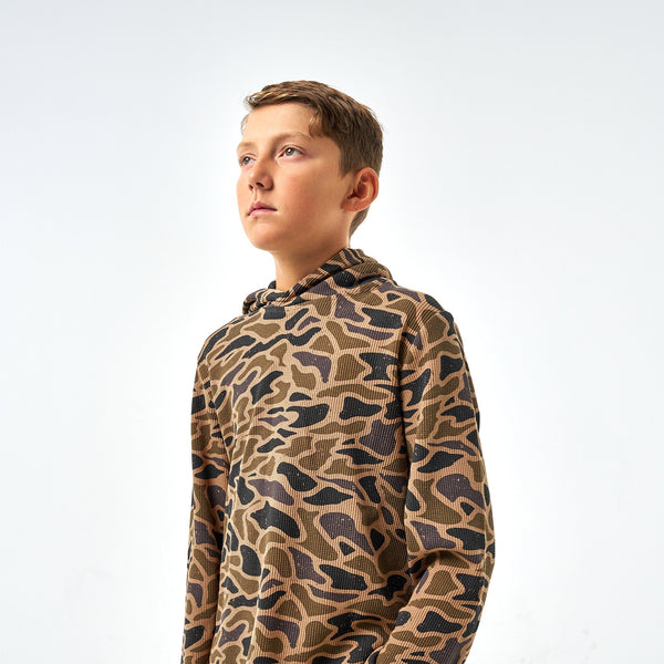 Youth Thermal Hoodie- Gauge Camo