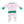 Dog Gone Golf 2 Way Zipper Ruffle Footie- Light Pink/Green