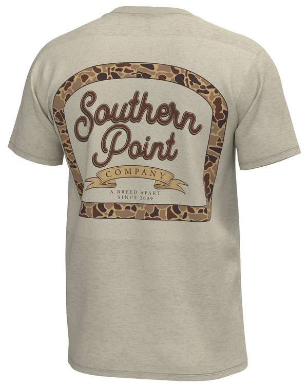 Youth Camo Badge Tee- Cloud Cream