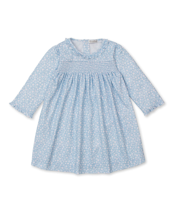 Fall in Bloom Dress- Light Blue