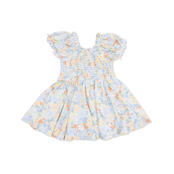 Georgia Floral Smocked Twirly Dress