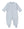 Jacquard Footie W/ Zip- Light Blue