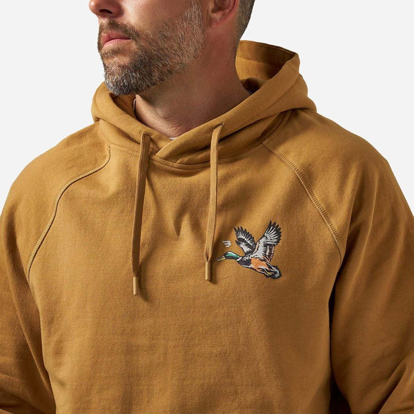 Fleece Hoodie- On The Fly- Light Brown (Men's)