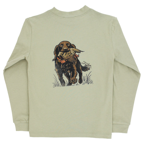 L/S Logo Tee-Spaniel on Pistachio