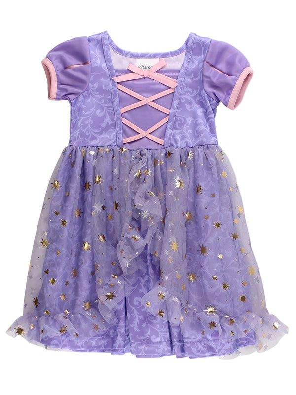 princess dress nightgown Kids Princess Peach Inspired Nightgown - Play Dress - Costume - Machine Washable