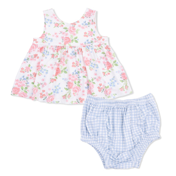 Cute Little Roses Dress W/ Bloomer
